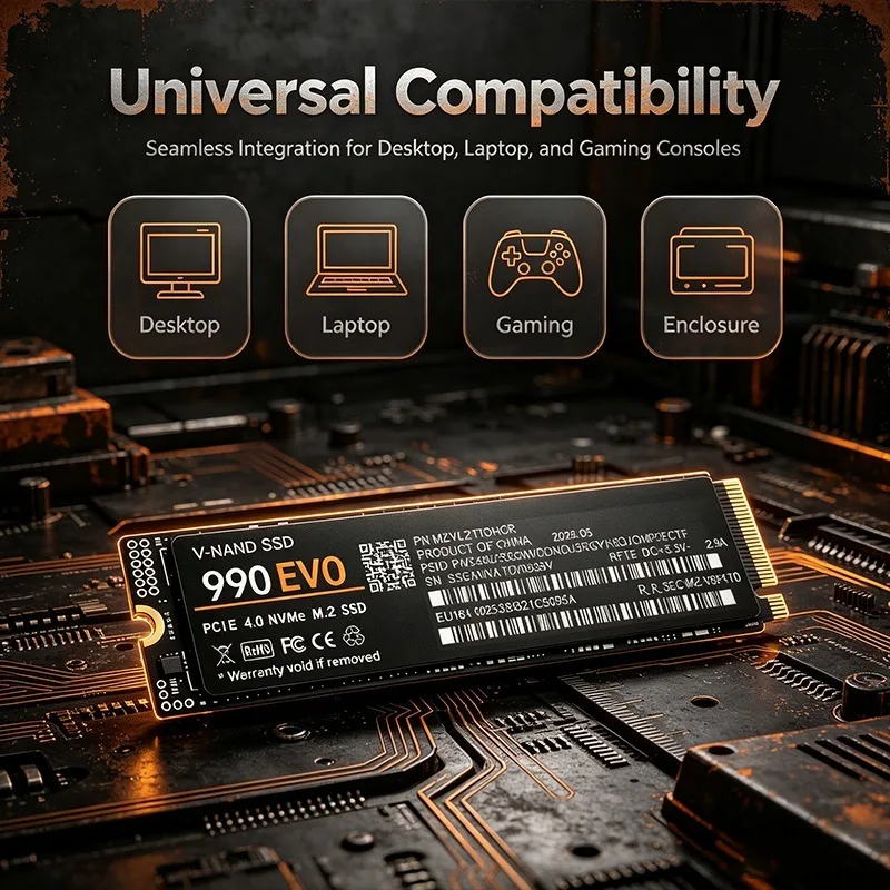 Gaming M.2 NVMe SSD 990 EVO PC - M.2 Nvme 4Tb Pcie 4.0 Ssd recension och pris